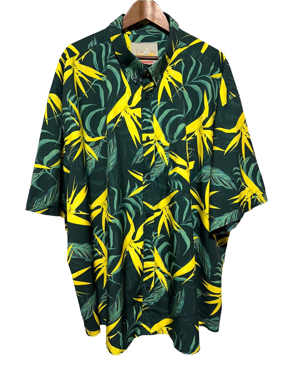 RSVLTS Birds of Paradise Tropical Hawaiian Camp Shirt 4XL Vacation Aloha Floral